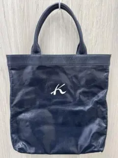 Kitamura キタムラ レザー トートバッグ ネイビー