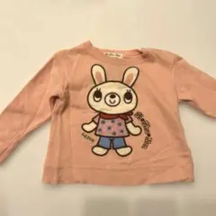 Si Shu Nonウサギキャラクター プリント トレーナー　90cm ピンク