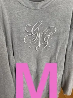 INGINI ロゴ刺繍トレーナー　グレー