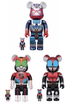 BE@RBRICK 仮面ライダ 100％ & 400％ （3個セット)
