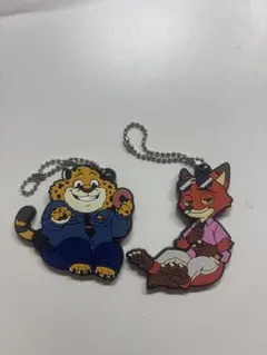 ズートピア ニックワイルド クロウハウザー キーホルダー でふぉラバ