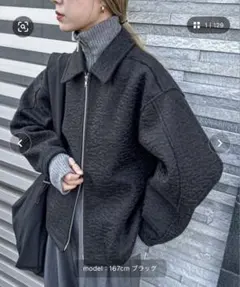 ダブルジップ ブルゾン