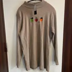 RUPUA コーデュロイ タートルネック Tシャツ　ML 丈長め　婦人服