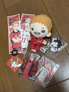 ハイキュー孤爪研磨のアクスタ3種類、シールです。新品で封も開けて