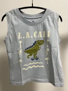 H&M キッズ ノースリーブ タンクトップ　90cm 恐竜柄　ダイナソー