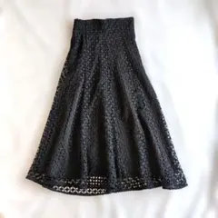 フェミニン コンサバ フレア ロングスカート きれいめ Swingle 古着
