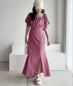 NICE CLAUP Backリボンワンピース