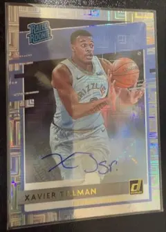 Xavier Tillman サイン入りカード NBAカード