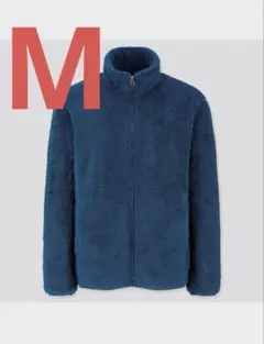 【ユニクロ UNIQLO】 ファーリーフリースフルジップジャケット M ブルー