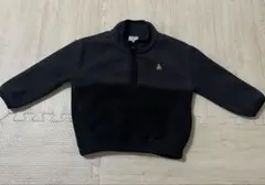 babyGap ボア ハーフジップ プルオーバー 95センチ　ブラック