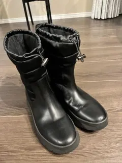 【良品】Cole Haan ブラック スノーブーツ　サイズ6B23センチのサムネイル