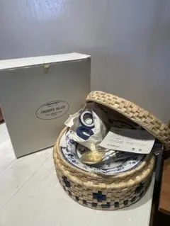 翠泉 ORIENT BLUE オリエントブルー カレー皿 籠付きセット - メルカリ