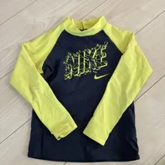 Nike 長袖ラッシュガード 100cm ネイビー/イエロー