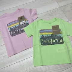 Patagonia Tシャツ 2枚セット ピンク グリーン
