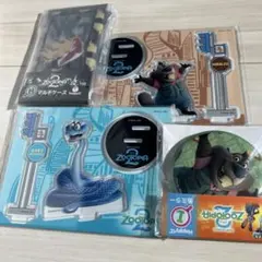 ズートピア2 happyくじ　G賞　ゲイリー　ニブルズ　アクスタ　缶ミラー