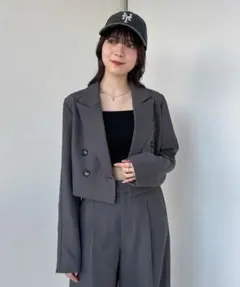 Heather ラインレースショートジャケット