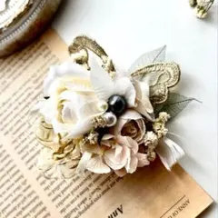 入学式 入園式コサージュ蝶 アイボリー パール 上品 フォーマル ママ˚✧₊⁎