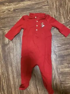 ラルフローレン　赤色　ロンパース