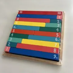 新品未使用未開封⭐︎カラフル数字付き木製ブロック