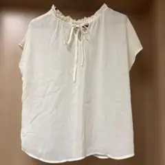 ROPÉ PICNIC 半袖アイボリーブラウス サイズ38