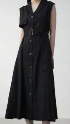 AZUL BY MOUSSY リネンライク ワンピース ジレ