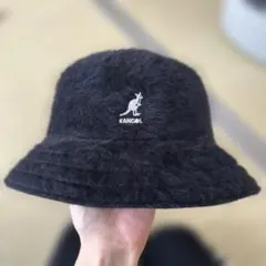 KANGOL ファー バケットハット ブラック L