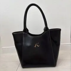 Kitamuraキタムラ　黒色レザーバッグ