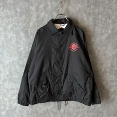 Sport-Tek ロゴ入りコーチジャケット 黒 ゆるダボビッグシルエット古着