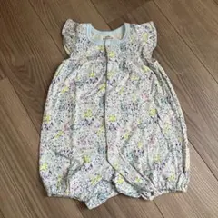 baby ampersand 花柄ロンパース 80
