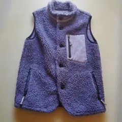 メンズ　ボアベスト　フリース　グレー