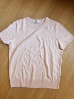 UNIQLO 未使用半袖ニット M ピンク