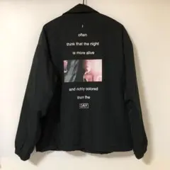 RAGE BLUE 裏ボアグラフィックコーチジャケット Mサイズ レイジブルー