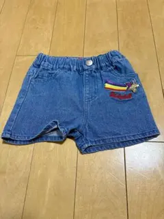 BABY DOLL デニムブルーのショートパンツ 90cm