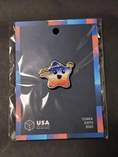 EXPO2025 大阪関西万博 アメリカ館 スパーク ピンバッジ たこ焼き