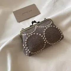 新作 完成品✨カードケースやミニポーチに♪ タンバリン　がま口　ミナペルホネン