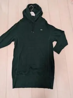 LACOSTE ダーク グリーン フーディー パーカー ラコステのサムネイル