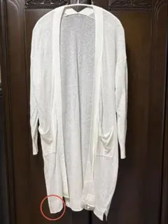 URBAN RESEARCH シアー ロング カーディガン ホワイトのサムネイル