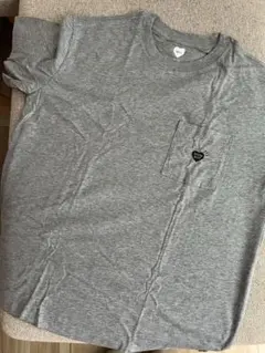 HUMAN MADE ポケットTシャツ グレー ハートロゴ　S 未使用品おまけ付