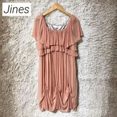 フリル ワンピース ミニ丈 ピンク フェミニン 韓国系 ジネス　Jinesのサムネイル