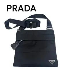 ★極美品★PRADA プラダ ショルダーバッグ ナイロン 三角ロゴ ブラック