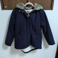 裏ボア ジャケットフード付き ネイビー