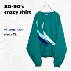 80-90's crazy shirt P/O シャツ / ヴィンテージ 古着