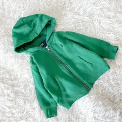 《ポロバイラルフローレン》 (12M) 裏起毛ジップアップパーカー ポニー刺繡