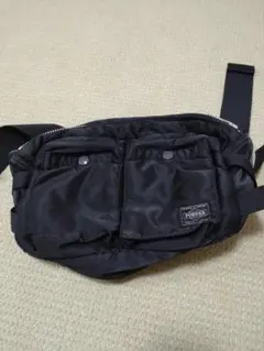 PORTER タンカー ボディバッグ ウエストバッグ ナイロン ブラック