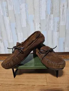 茶スエード モカシン ローファー サイズ9のサムネイル