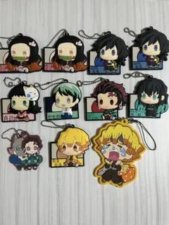 鬼滅の刃　ラバーキーホルダー　一番くじ　ガチャ