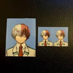 最強ジャンプ 顔写真 証明写真風 ステッカー ヒーローアカデミア 轟集凍