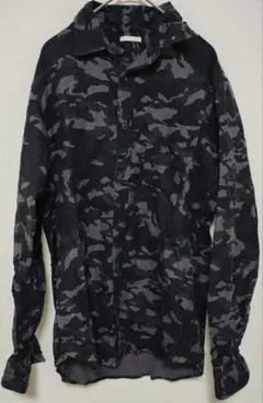 迷彩柄 長袖シャツ M