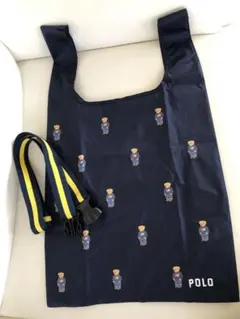 Polo ベアプリント エコバッグ ネイビー