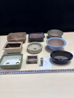 盆栽鉢 9点セット 植木鉢 ミニ盆栽鉢